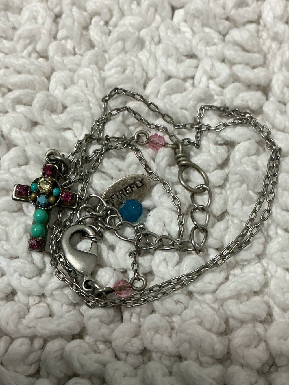 FIREFLY Cross Necklace